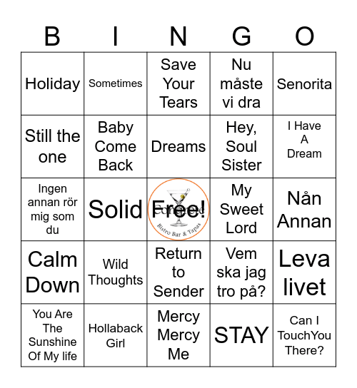 Favoriter genom tiderna 1 Bingo Card