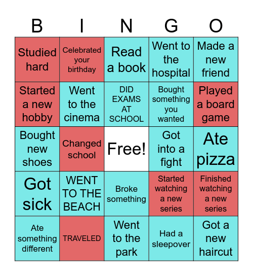 kmg: Reapast simple bingo Card
