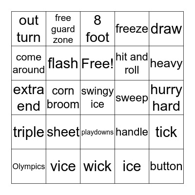 GRANITE Bingo Card