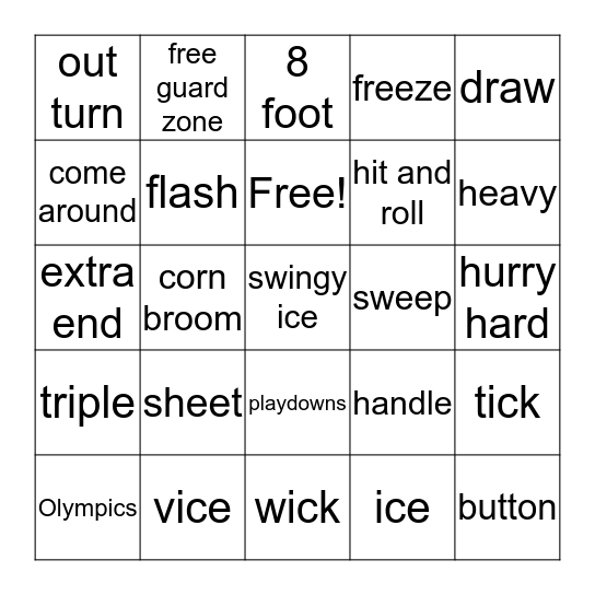 GRANITE Bingo Card