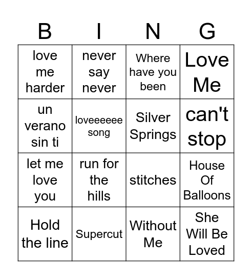mati's birthday Bingo Card