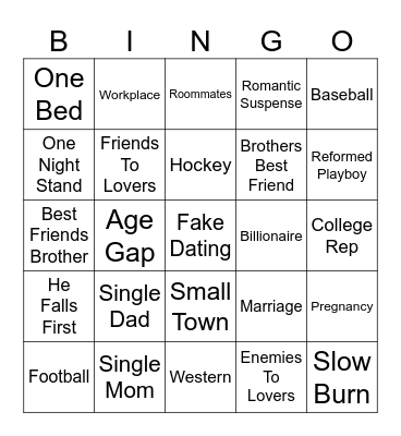 Tropes Bingo Card