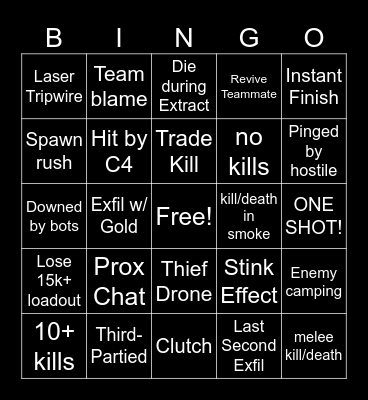 Marathon Bingo v2 Bingo Card