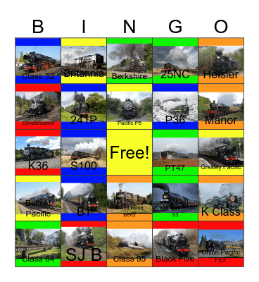 Famous Locos at Work Bingo Card