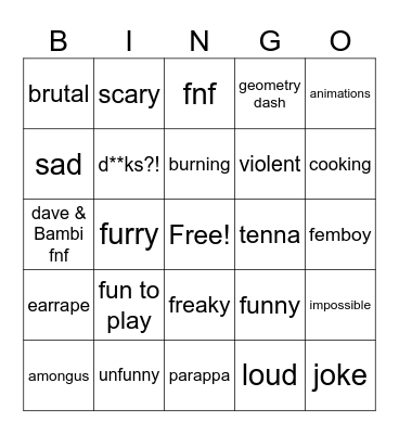 scratch game bingo Card