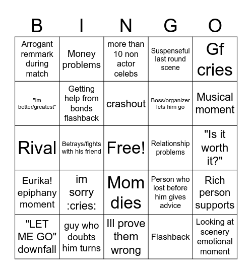 Mid Bingo Card
