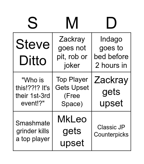 Kagaribi #15 Bingo Card