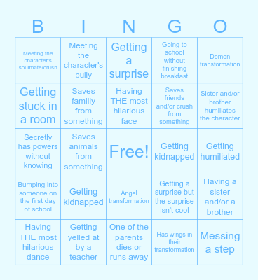 G A C H A     B I N G O Bingo Card