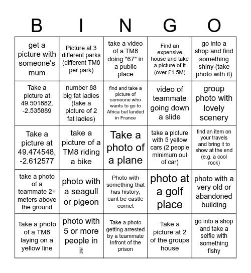 Car bingo 2 Bingo Card