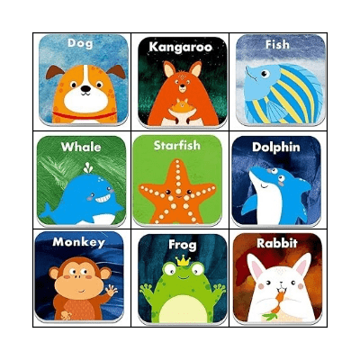 animal bingo Card