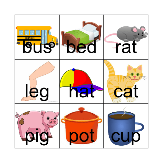 CVC BINGO! Bingo Card