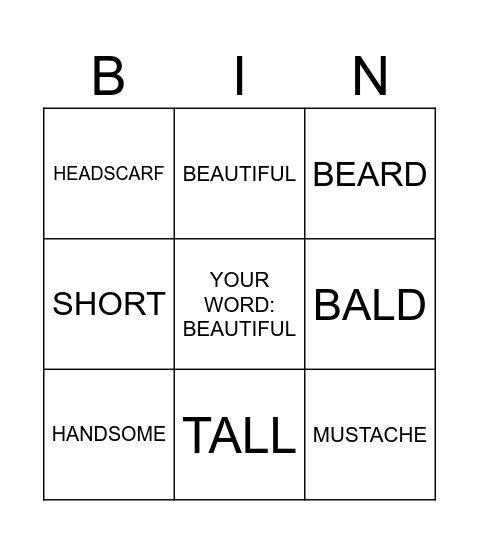 BINGO Card