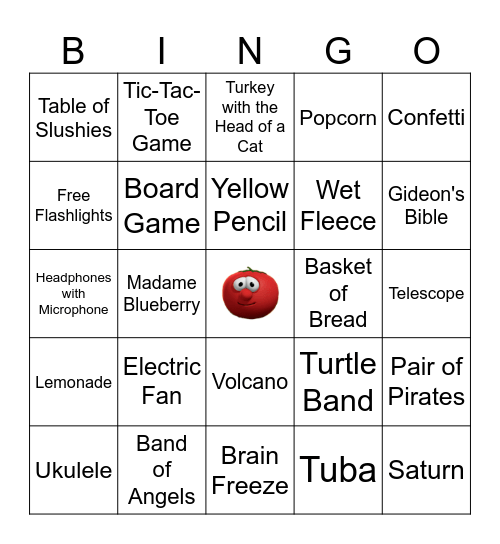 Veggie Tales Bingo Card