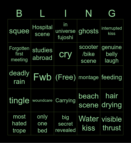 ♡♡♡-gen Bingo Card