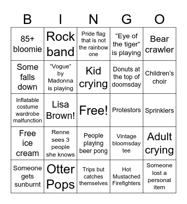 Bloomsday Bingo Card