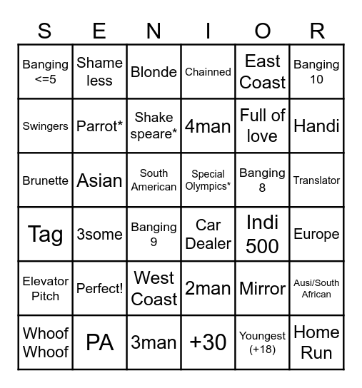 The Last Dance Bingo Card