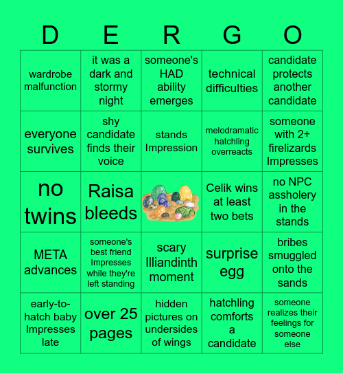 Riamsoth/Illiandinth DERGO Bingo Card