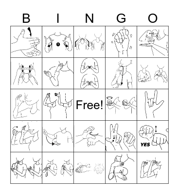 ASL BINGO Card