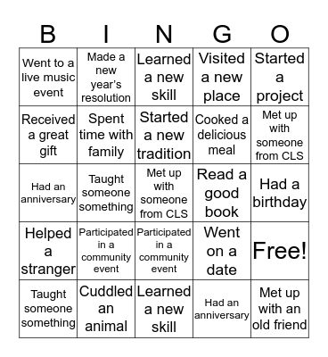 Get To Know You Bingo! Bingo Card
