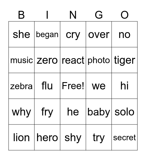 SPELLING RULE #4 and #24 Bingo Card