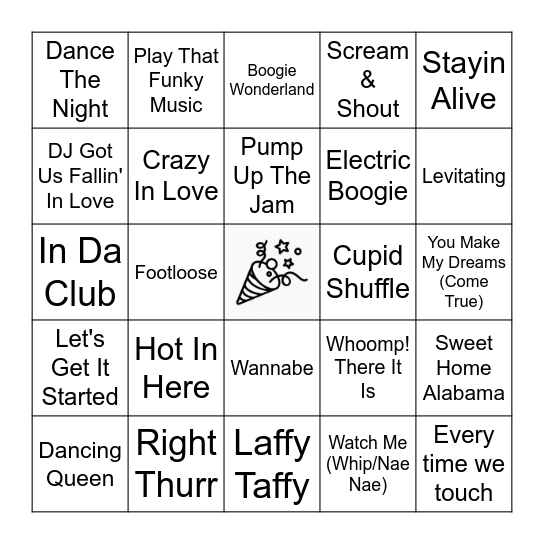 LET'S PARTY!!! Bingo Card