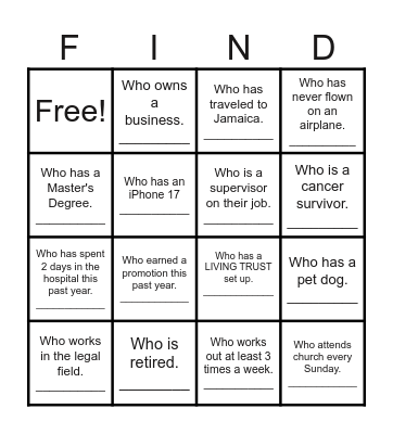 FIND ME -GETTING TO KNOW MY FAMILY-2 Bingo Card