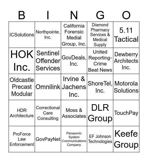 119TH CSSA ANNUAL CONFERENCE EXHIBITSHOW Bingo Card