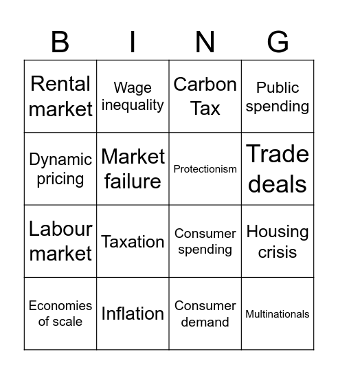 YEOTY 2026 Bingo Card