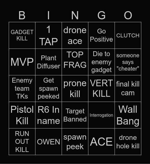 QUEEN BINGO Card