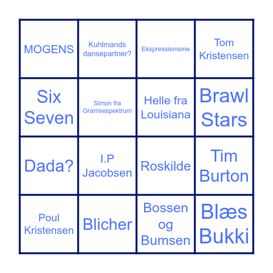 HENRIETTE MØRKEBINGO Card