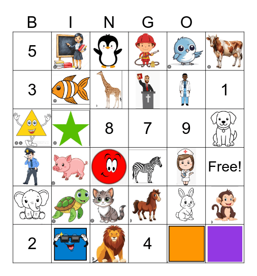 Spanish Bingo Card