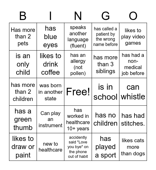 Office Bingo! Bingo Card