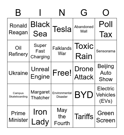 CNN 10 5/4/26 Bingo Card