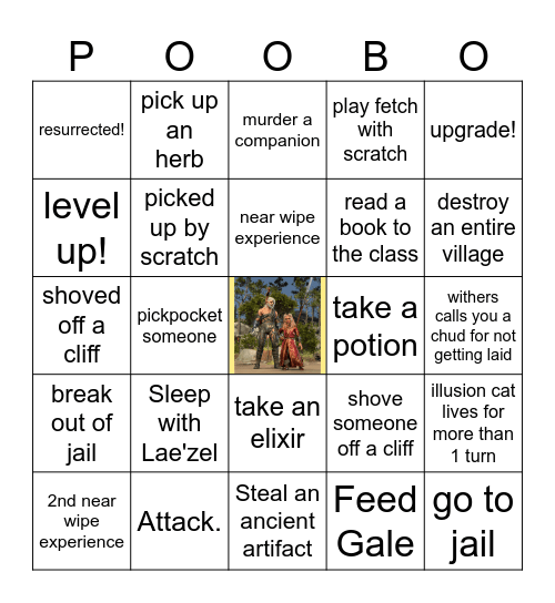 ITS ON POOB!! BINGO!! Bingo Card