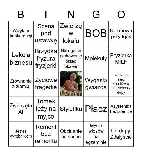 Ostre Cięcie Bingo Card