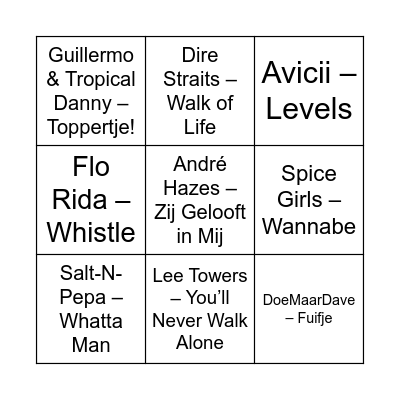 Nieuwegein Ronde 3 Bingo Card