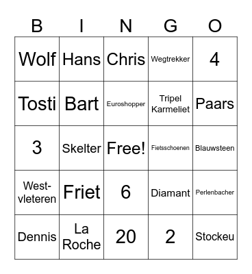 Boxboys Bingo Card