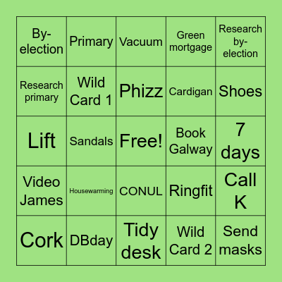 May Bingo Card
