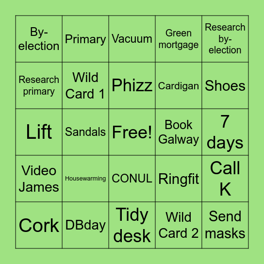 May Bingo Card