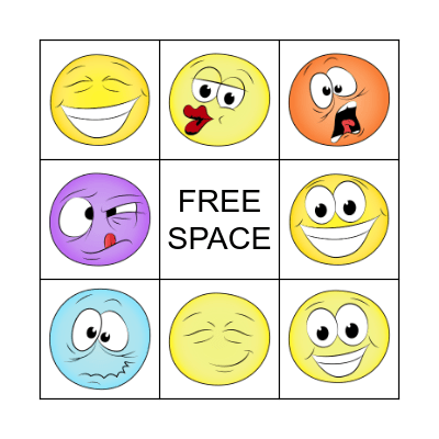 Emotions Bingo Card