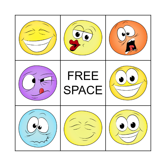 Emotions Bingo Card