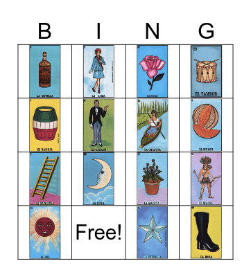 Cinco de Mayo Bingo Card