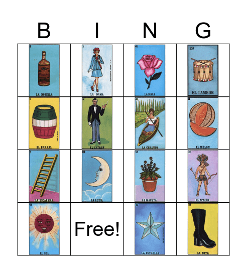 Cinco de Mayo Bingo Card