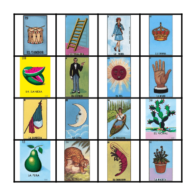 Cinco de Mayo Bingo Card