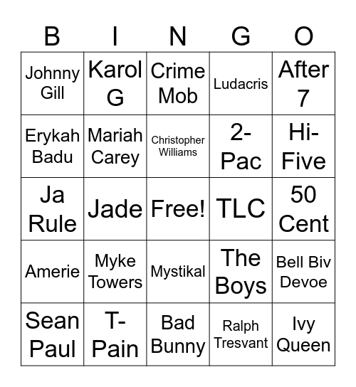5/4/26 Bingo Card