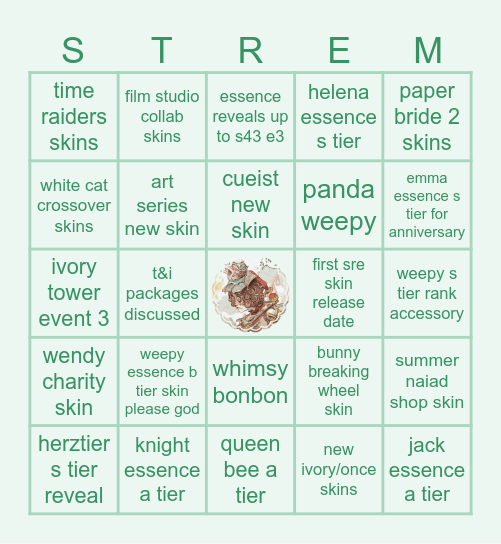 idv livestream 2/6/2026 Bingo Card
