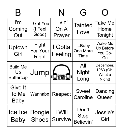 PARTY CLASSICS! Bingo Card