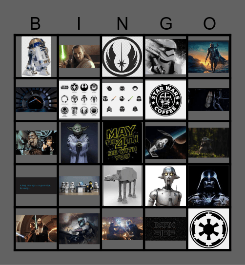 May The 4th Bingo Card