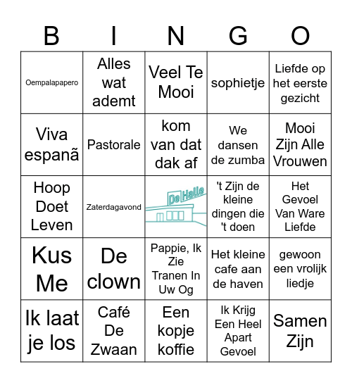 Muziekbingo Burendag 19-05-2026 Bingo Card