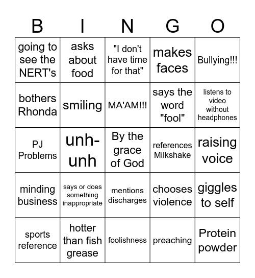 The Return of Office Bingo Card